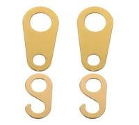 ARTSEWPLY Lot de 4 Crochets Métalliques pour Chaîne D’Horloge Coucou Grand-Père Pièces Détachées Robustes Suspendre de Chaîne Accessoires Compatibles pour Réparation et Décoration