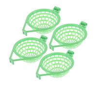 ARTSEWPLY Lot de 4 Nids Vivants Creux pour Perroquets, en Plastique Solide, Taille Moyenne, Suspendus pour Fourniture Oiseaux Domestiques et Élevage en Volière
