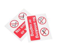 ARTSEWPLY Lot de 5 Autocollants Interdiction de Fumer Adhésifs en Papier, Format Moyen, Couleur Blanche et Rouge, Signalisation Sécurité pour Bureaux, Restaurants et Lieux Publics, Panneau