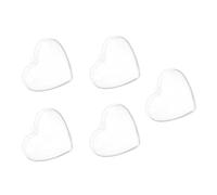 ARTSEWPLY Lot de 5 Boîtes à Bonbons Transparentes de Cœur 6,5x6,3x3,7 Cm en Plastique Pp Étanche pour Mariage Noël, Contenant Sucré à Remplir, Bonbonnière Diy, Boîte de Rangement Décorative