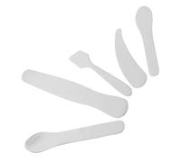 ARTSEWPLY Lot de 5 Set de Cuillères Miniatures en Acier Inoxydable 304 pour Soin du Visage, Spatules Précises pour Crème Contour des Yeux et Masque Facial, Accessoires Réutilisables