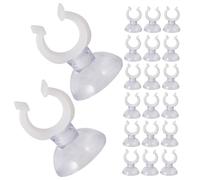 ARTSEWPLY Lot de 50 Clips pour Tube d'Aquarium avec Ventouses Transparentes 16 MM Support Puissant et Flexible pour Pompe à Air et Tuyaux d'eau Fixation Sûre pour Aquarium en Verre et