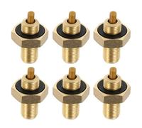 ARTSEWPLY Lot de 6 Set de Adaptateurs de Valve de Gonflage pour Pneus à Grand Diamètre, Raccords Hexagonaux en Laiton, Kit pour Camions et Engins Lourds, Étanchéité Optimisée pour