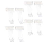 ARTSEWPLY Lot de 8 Porte-ticket de Pare-brise Transparents Clips Adhésifs, Support pour Permis de Stationnement et Laissez-passer, Résistant aux Intempéries, pour Véhicule, Fixation Sûre
