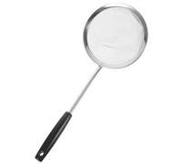 ARTSEWPLY Louche Passoire Acier Inoxydable avec Manche Vintage Tamis à Mailles Fines Rigide Ustensile Cuisine Multifonction pour Filtrer Aliments et Friture avec Suspendu Pratique
