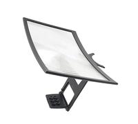 ARTSEWPLY Loupe D'écran Mobile Incurvée 12 Pouces Amplificateur D'écran De Téléphone Portable Pliable Compact Support Multiusage pour Visionnage Confortable, Matériau Sûr, Portable Et Léger
