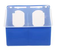 ARTSEWPLY Mangeoire à Pigeons en Plastique Résistant Deux Ouvertures Grosse Capacité pour Alimentation Oiseaux Domestiques Accessoires Suspendus Couleur Aléatoire