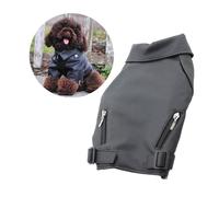 ARTSEWPLY Manteau d'hiver pour Chien Noir Coupe-Vent en Tissu Léger Taille l pour Randonnées Automne-Hiver Chien Adulte