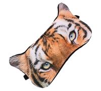 ARTSEWPLY Masque de Sommeil Animal Cartoon Tigre Masque Nuit Fantaisie Bloque Lumière Confortable et Portable pour Voyage Détente et Sommeil Réparateur