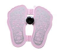 ARTSEWPLY Masseur Électrique de Pieds Portable Rose, Tapis de Massage Mini Rechargeable, Outil de Soin des Pieds Fonction de Stimulation Musculaire pour Relaxation à Domicile et Bureau