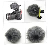 ARTSEWPLY Microphone Protective Cover Vent Fourrure Synthétique Accessoire Compact et pour Microphone de Caméra DSLR Du Bruit et Amélioration Audio