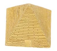 ARTSEWPLY Modèle Mini Pyramide Résine Dorée Décoration de Bureau Vintage Sculpture Pyramidale Égyptienne pour Maison et Cabinet Figurine Artisanale et Éducative
