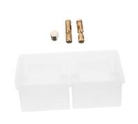 ARTSEWPLY Moule Silicone Époxy Flexible pour Boîte de Rangement DIY Moule à Boîte Carrée avec Aimants Ronds et Charnières Laiton Kit Création Personnalisée et Réutilisable