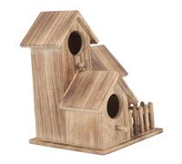 ARTSEWPLY Nichoir Bois pour Perroquets et Perruches Maison de Reproduction Stable pour Oiseaux Domestiques Décoration Jardin et Balcon Nid Créatif à Peindre Style Champêtre Naturel