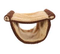 ARTSEWPLY Nid Suspendu pour Hamster Chaud et Confortable, Hamac en Tissu Doux, Taille L, Couleur Marron, Usage Hiver pour Petits Rongeurs et Chinchillas, Accessoire pour Animaux