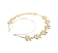 ARTSEWPLY Notre Dame Bandeau Perle Bandeau Double Rangée Cheveux Cerceau Feuille Bandeau Feuille Cheveux Bijoux Or Bandeau Feuilles Casque Cheveux Rubans Pour Coiffure Bandeau Cuivre Doré