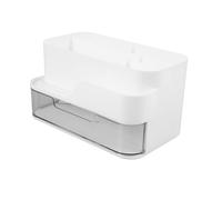 ARTSEWPLY Organisateur de Maquillage Multifonction Économise de L'espace Tiroirs et Compartiments Blanc en Plastique Grosse Capacité pour Bureau et Chambre