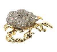 ARTSEWPLY Ornement Scorpion Cristal Naturel Décor de Table Compact et Créatif pour Maison et Bureau Figurine Minérale Lumineuse pour Décoration Animal Forestière