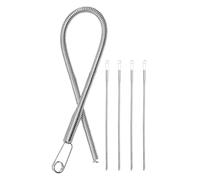 ARTSEWPLY Outil à Cordon de Sweat à Capuche en Acier Inoxydable Aiguille à Cordon à Ressort Flexible 5 Pièces pour Enfilage Rapide et Ceintures pour DIY