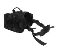 ARTSEWPLY Paquet à Dos pour Chien de Grosse Taille avec Grandes Sacoches Latérales en Nylon Noir Harnais Réglable pour Randonnée Chasse et Transport Confortable Sacoche de Selle pour