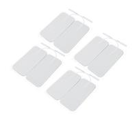 ARTSEWPLY Patchs De Rectangulaires 5x10 Cm 8 Pièces Lot Coussinets Électrodes Réutilisables Sans Résidu Surface Respirante Pour Massage Du Dos Cou Et Épaules Usage Domestique