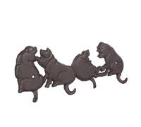 ARTSEWPLY Patère Cochon Vintage Fer Forgé Crochet Mural Forme de Porc Crochet Porte-manteaux Style Campagne Accessoire de Rangement Décoratif pour Mur Chambre et Entrée