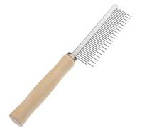 ARTSEWPLY Peigne de Toilettage Chien Chat Acier Inoxydable avec Manche Démêloir Résistant à Usure Élimine Poils Morts et Nœuds Accessoire pour Soin Pelage Animaux