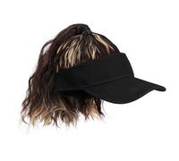 ARTSEWPLY Perruque de casquette de baseball chapeaux de baseball queue de cheval pour femmes casquette femme perruques de capuchon Fil haute température