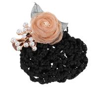 ARTSEWPLY Pince à Cheveux Fleur Pour Femme 1 Pièce En Tissu Souple Filet à Chignon Accessoire Cheveux Élégant Pour Styles Travail Occasions Spéciales