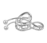 ARTSEWPLY Pince à Cheveux Métal Pince Griffes Note de Musique Perles pour Femmes Clip Solide pour Cheveux Épais Longs Accessoire Élégant et Confortable