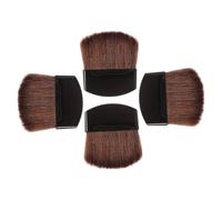 ARTSEWPLY Pinceau à Blush Et Pinceau à Poudre Petit Format 4 Pièces, Poils Doux Et Manche Noir Confortable, Multi-usages Visage Pour Maquillage Et Application De Blush, Pour Se Maquiller Au Quotidien