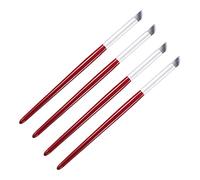 ARTSEWPLY Pinceau à Ongles Nail Art 4Pcs Outil de Manucure Acrylique Pinceau Réutilisable Brosse Plate Accessoire pour Création de Designs