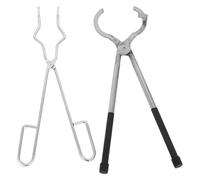 ARTSEWPLY Pinces à Creuset en Acier Inoxydable 35 Cm Petite Pince à Creuset 2 Pcs, Outils de Fusion et Façonnage des Métaux pour Joaillerie, Fourniture Professionnelle pour