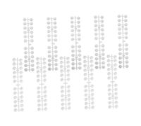 ARTSEWPLY Plaque De Couleurs Pour Ongles Vernis 240 Pièces Taille Standard Plastique Transparent Naturel Fixation Double-face Pour Manucure Professionnelle Et Apprentissage Nail Art Salon