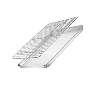 ARTSEWPLY Plaque de Cuisson Inox Refroidissement Set Polyvalent pour Four Surface Lisse Déformation Matériau Alimentaire Sûr Cuisson Uniforme pour Pâtisserie et Séchage
