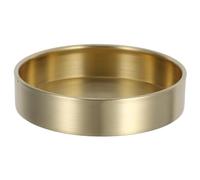 ARTSEWPLY Plateau de Rangement Rond Laiton pour Petits Objets Cosmétiques et Bureau Organiseur et Décoratif pour Salle de Bain et Cuisine