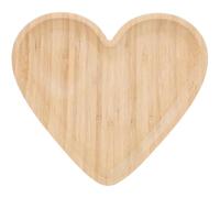 ARTSEWPLY Plateau en Bois de Cœur 25X25 CM Plateau de Service Multifonction Porte-Desserts et Assiette à Fruits et Solide pour Apéritifs et Présentation Repas