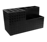 ARTSEWPLY Porte-Ciseaux et Peignes Multifonction en Plastique Résistant Noir 18,5X10,5X8,5Cm pour Salon et Bureau