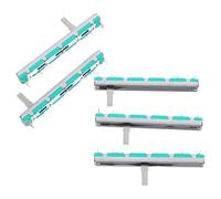 ARTSEWPLY Potentiomètre à Curseur Double Canal B10k 5 Pièces 75 Mm Réglable Bloc de Potentiomètre Électronique pour Guitare Basse et Robotique Module Linéaire Compact pour Projets