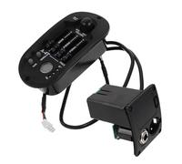 ARTSEWPLY Préampli Guitare Acoustique 4 Bandes avec Égaliseur Micro Intégré, Préampli Eq LCD sans Batterie, Contrôle Tonalité pour Guitares Électro-acoustiques, Accessoires Musique