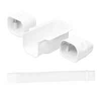 ARTSEWPLY Protection Tuyau Climatisation Extérieur Gaine Tubulaire Résistante pour Conduit Air Conditionné Central Installation Facile sans Outil Design Moderne et pour Prolonger la Durée