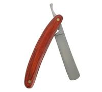 ARTSEWPLY Rasoir Droit de Barbier Pliable Inoxydable avec Manche Bois Outil Manuel pour Barbe Moustache et Coupe Cheveux Adapté Aux Hommes et Salons