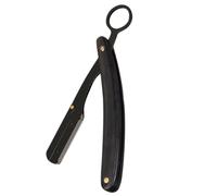 ARTSEWPLY Rasoir Manuel Pliable Acier Inoxydable avec Manche Bois Outil de Coiffure Simple pour Barbier et Salon Support Sûr et Design Compact Portable