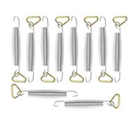 ARTSEWPLY Ressorts Métalliques de Rechange pour Trampoline 5,5 avec Crochets, Kit de 10 Ressorts à Extrémités Crochetées de 14 Cm 10 Attaches Triangulaires, Accessoires de Couleur