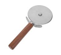 ARTSEWPLY Roulette à Pizza Ronde en Acier Inoxydable Manche en Bois - Coupe-Pâtes Multifonction pour Pizza Raviolis et Pâte Feuilletée - Outil de Découpe Pratique Cuisine et Pâtisserie