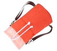 ARTSEWPLY Sac de Rangement Crochet Toile Orange Sac Cylindrique Suspendu pour Outils de Tricotage et Couture Organiseur Portable pour et Crochets Mural Pratique et Spacieux