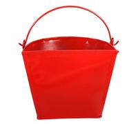 ARTSEWPLY Seau à Sable Rouge Épais Semi Circulaire Seau Réutilisable pour Équipement de Lutte Lincendie pour Intervention Durgence et Usage Domestique