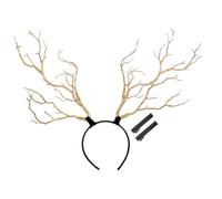 ARTSEWPLY Serre-tête Cerf Branche Simulation Léger et Accessoire Cheveux Festif pour Femmes pour Fêtes à Thème Forêt et Noël