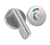 ARTSEWPLY Serrure de Porte avec Indicateur Rouge/vert pour Toilettes Publiques, Verrou de Confidentialité sans Clé en Acier Inoxydable 304 Brossé, Bouton Creux Facile à Tourner, pour Wc