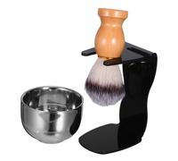 ARTSEWPLY Set Complet de Rasage pour Barbe Homme avec Bol à Raser Brosse Douce et Support Inox Mousseur pour Soin et Nettoyage Pratique